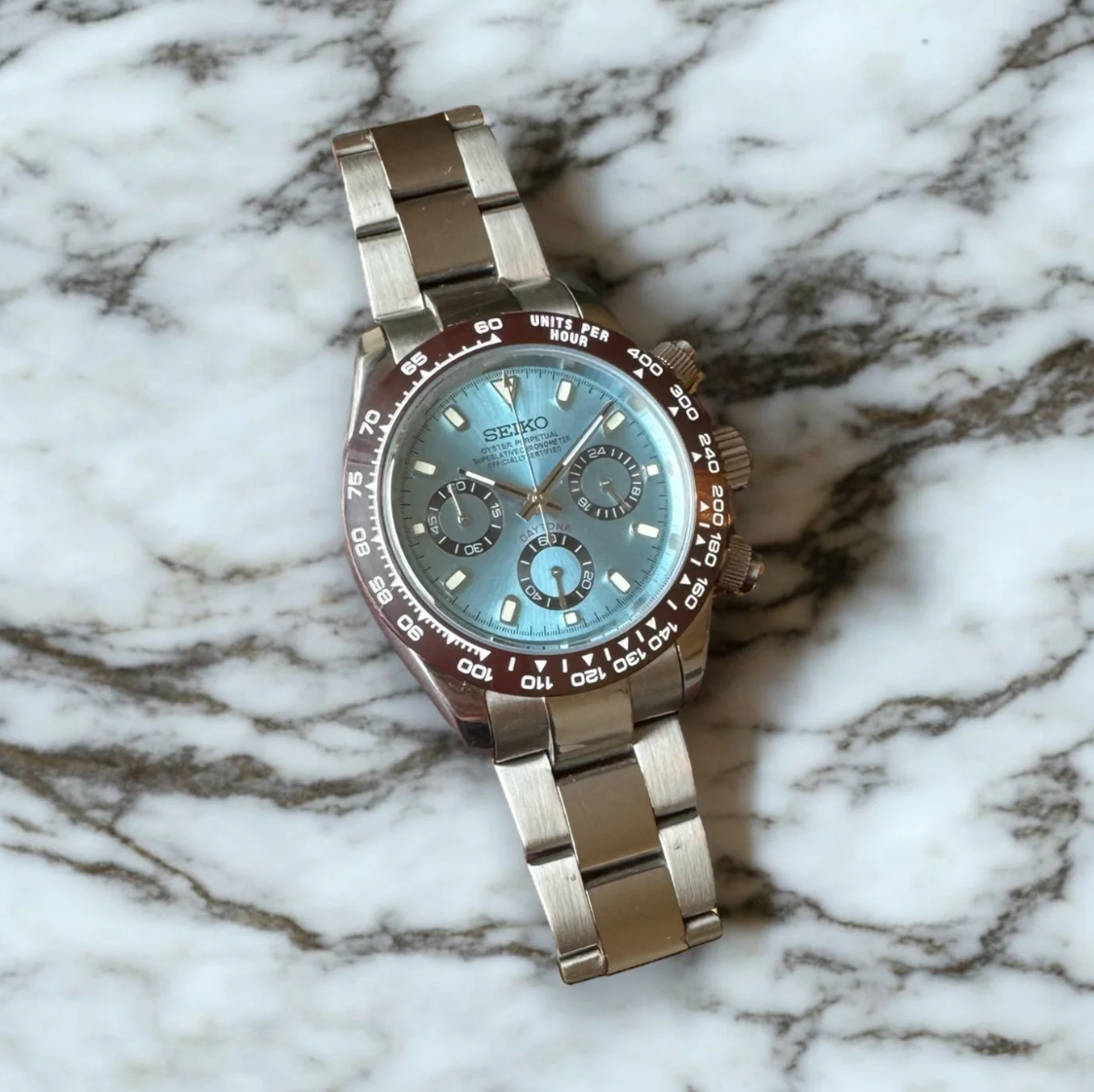SEIKO MOD DAYTONA | BLEU CIEL