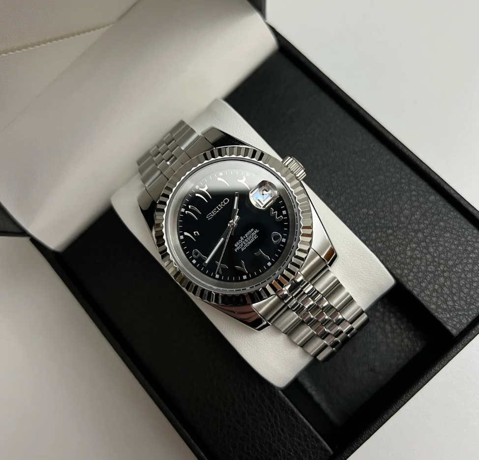 SEIKO MOD DATEJUST | ARABIC NOIR