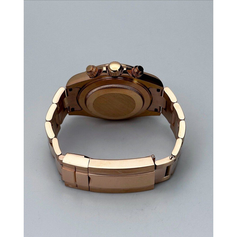 Seiko Mod Daytona Or Rose et Blanc 40mm | VK63