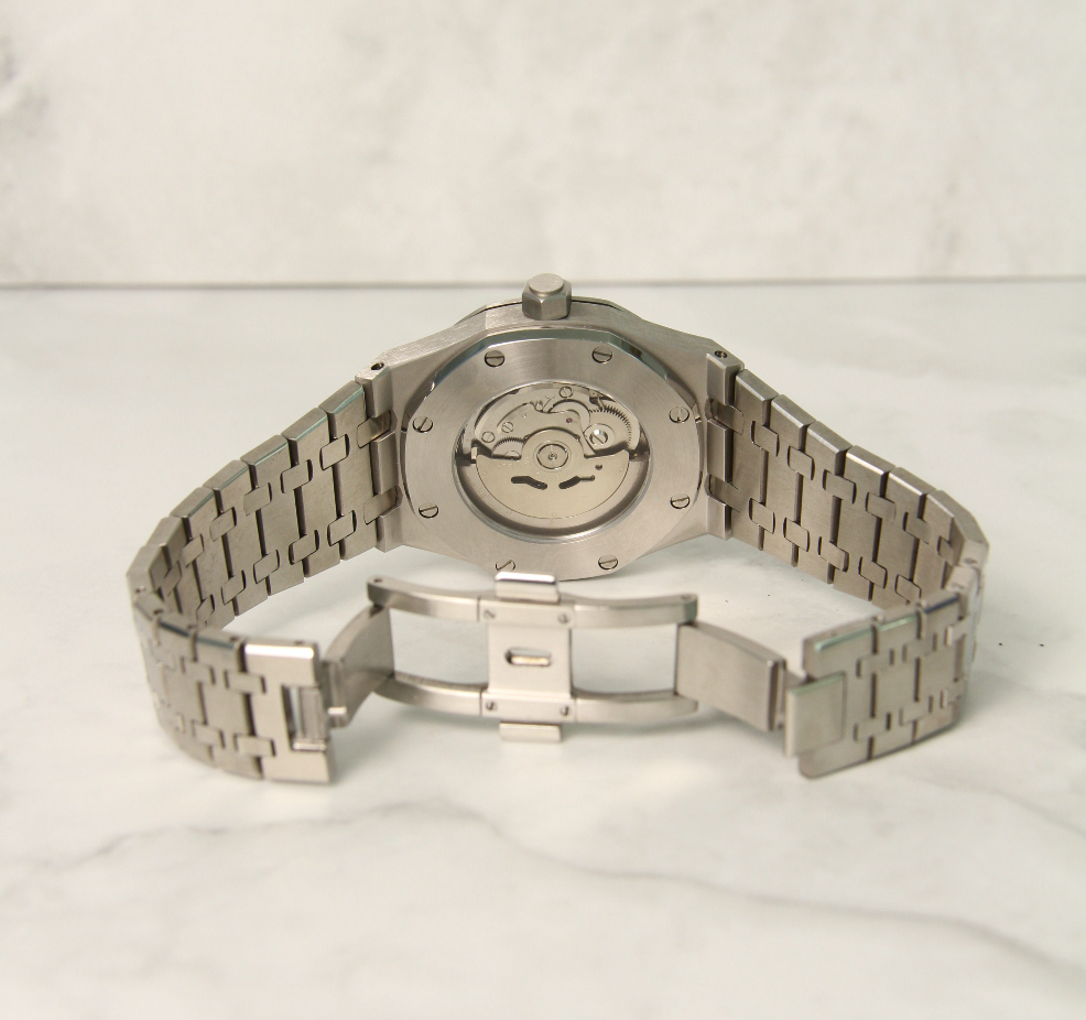 Seiko Mod Royal Oak Blue 41mm - Custom Automatic Watch | NH35