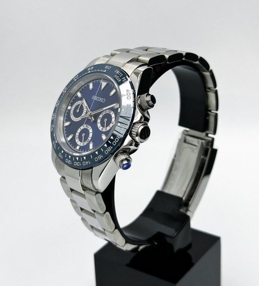 Seiko Mod Daytona Blue 40mm