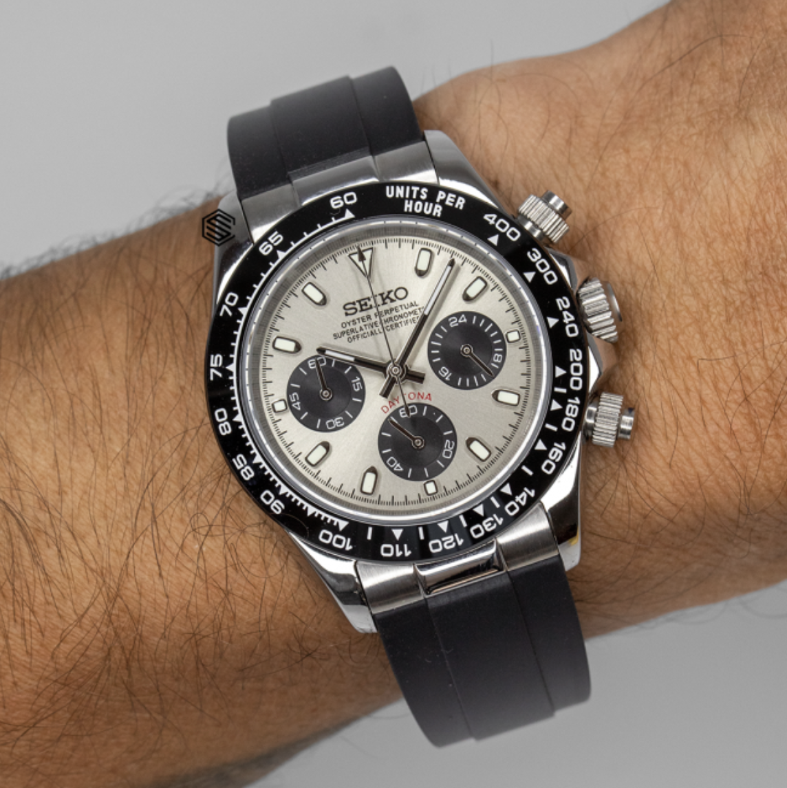 Seiko Mod Daytona Grey 40mm
