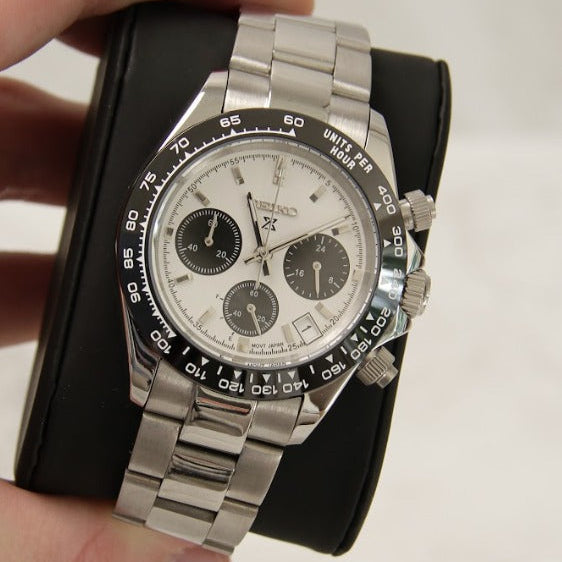 SEIKO MOD DAYTONA | Blanc