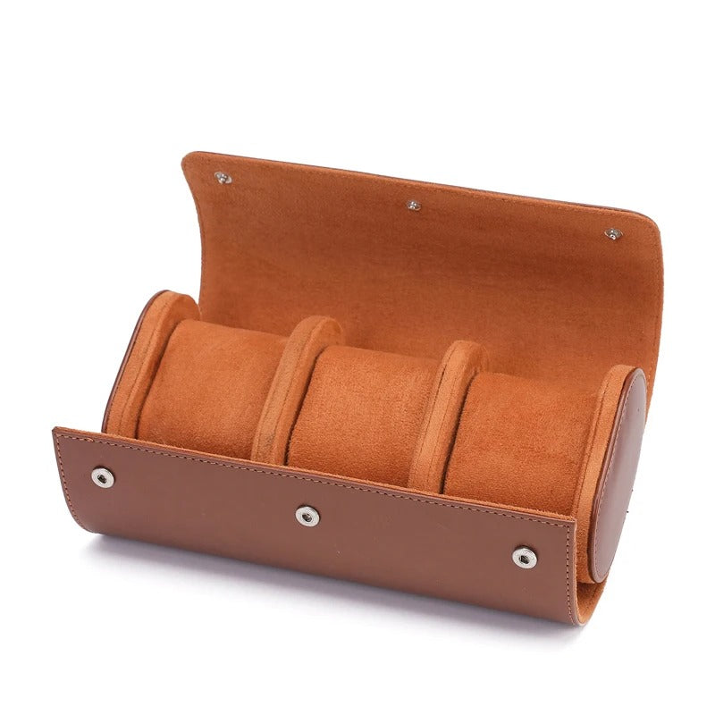 Vintage Leather Watch Display Stand