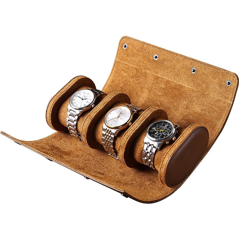 Vintage Leather Watch Display Stand