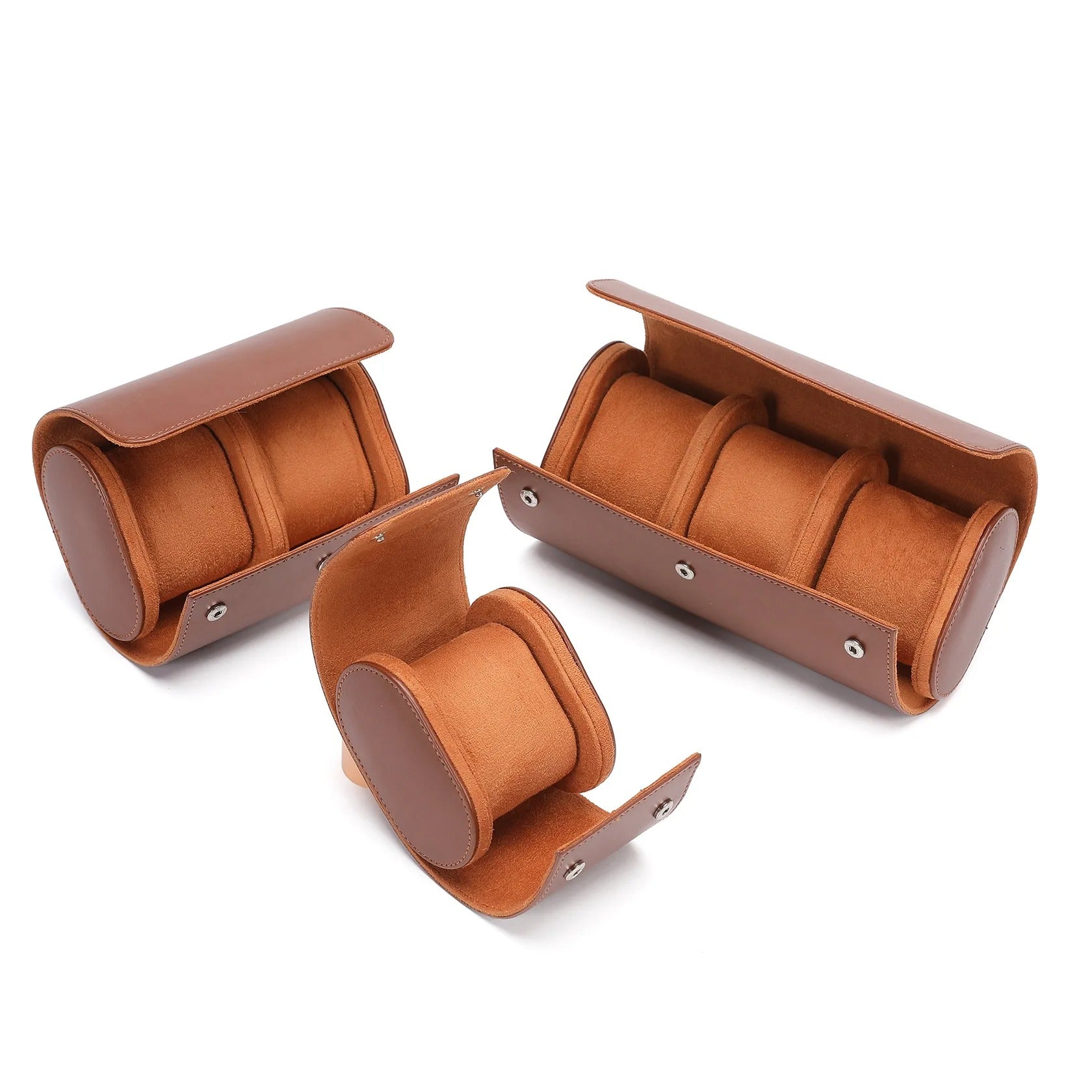Vintage Leather Watch Display Stand