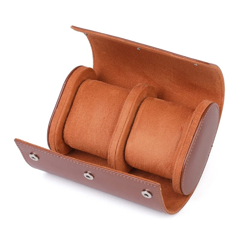 Vintage Leather Watch Display Stand